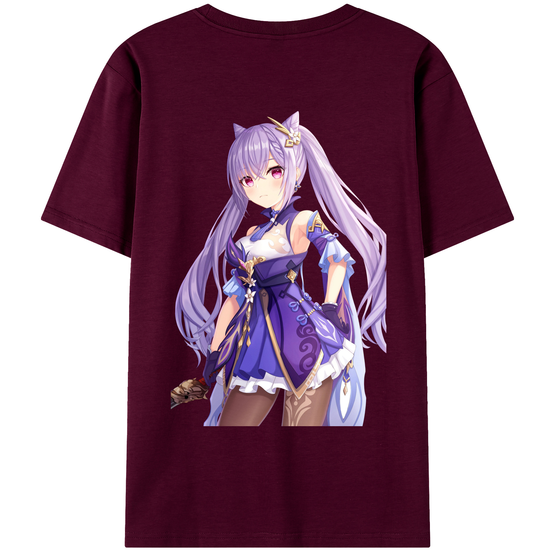 げんし神 刻晴 こくせい genshin Kokusei レディース半袖Tシャツ(バックプリント)